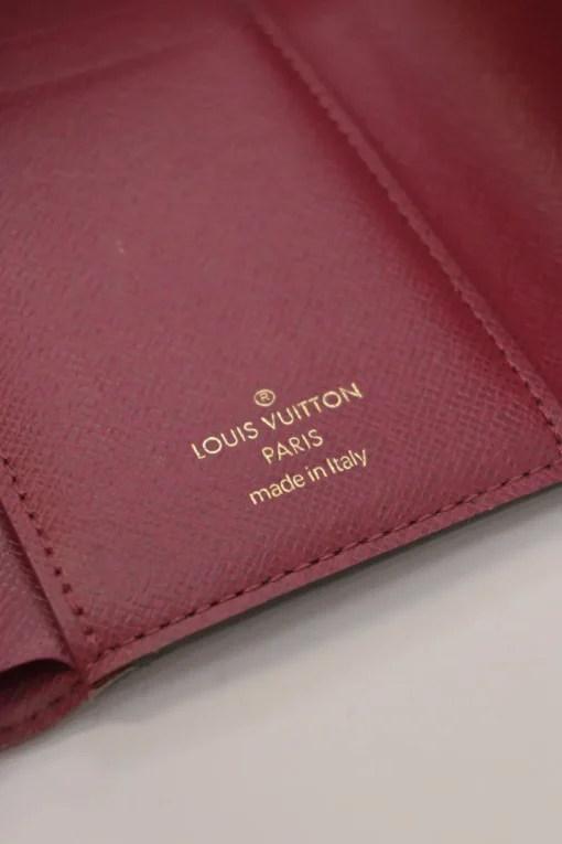 Brown coated monogram canvas Victorine envelope bi-fold wallet