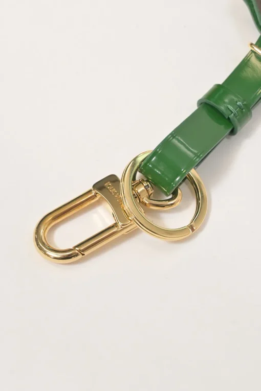 Brown coated monogram canvas and leather Paname Porte Addresse key holder