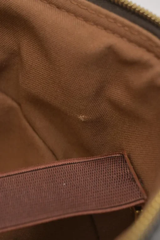 Brown coated monogram canvas and leather Pegase 60 roller