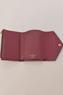 Brown coated monogram canvas Victorine envelope bi-fold wallet