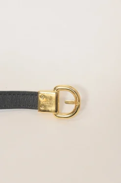 Brown coated monogram canvas and leather Fasten Your LV buckle bracelet