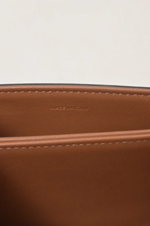Brown coated Triomphe monogram canvas and leather Teen shoulder bag with adjustable shoulder strap