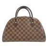 Brown Damier Ebene Ribera MM Top Handle Bag