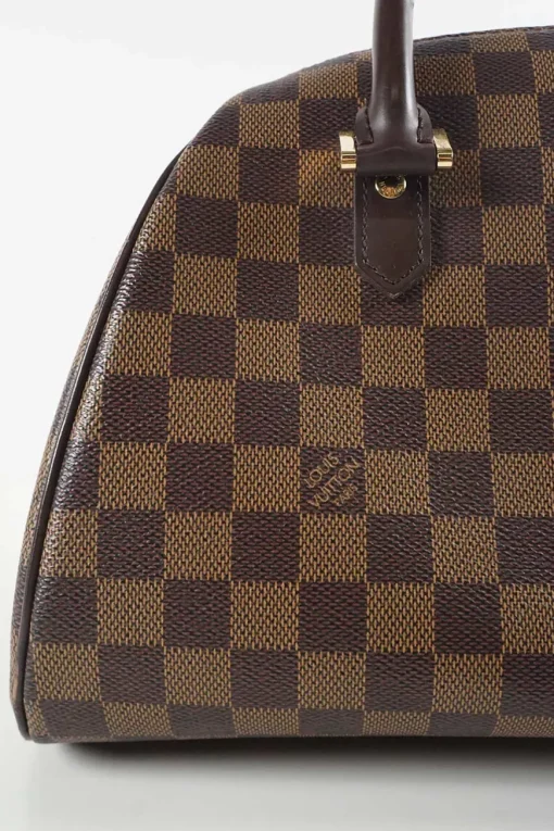 Brown Damier Ebene Ribera MM Top Handle Bag