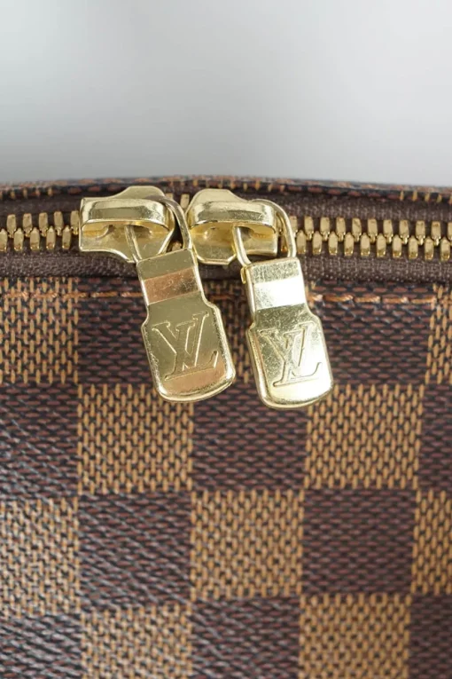 Brown Damier Ebene Ribera MM Top Handle Bag