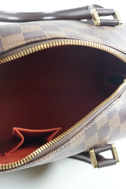 Brown Damier Ebene Ribera MM Top Handle Bag