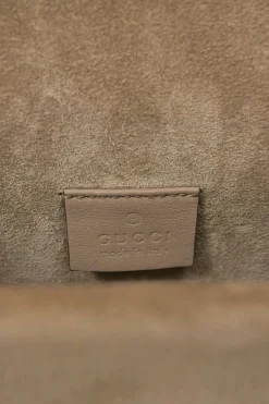 Brown GG Supreme monogram canvas and suede Dionysus flap crossbody bag