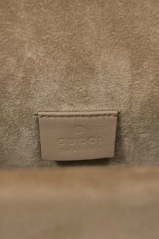 Brown GG Supreme monogram canvas and suede Dionysus flap crossbody bag