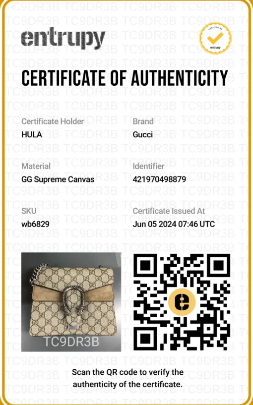 Brown GG Supreme monogram canvas and suede Dionysus flap crossbody bag