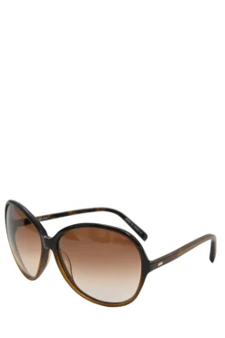 Brown gradient acetate oversized Cabaret round-eye sunglasses