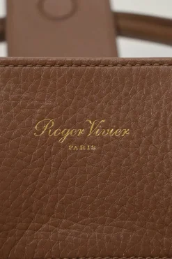 Brown grained leather Pilgrim de Jour satchel