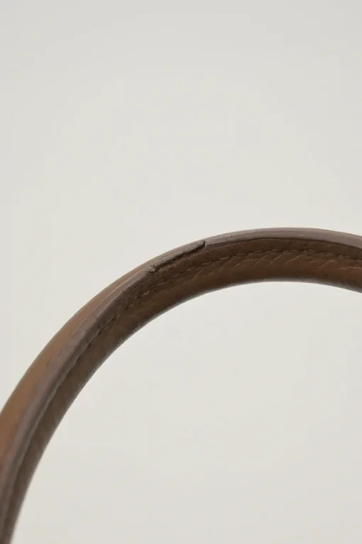 Brown grained leather Pilgrim de Jour satchel