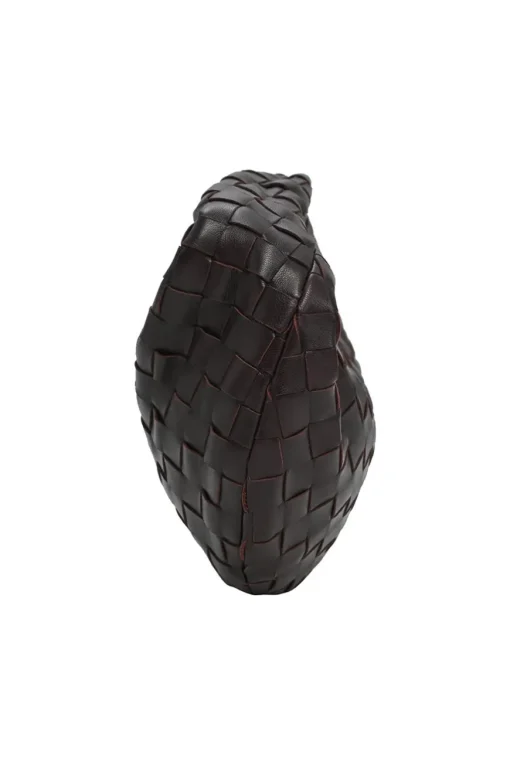 Brown knotted intrecciato nappa leather Jodie mini bag
