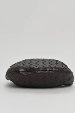 Brown knotted intrecciato nappa leather Jodie mini bag
