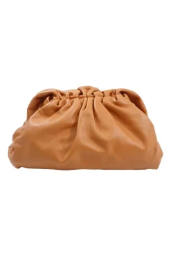 Brown Lambskin 'The Pouch' Clutch Bag