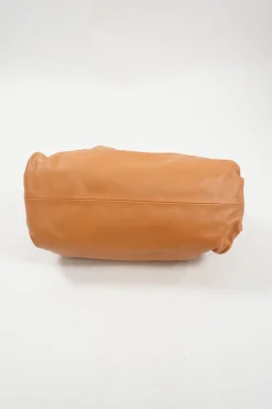 Brown Lambskin 'The Pouch' Clutch Bag