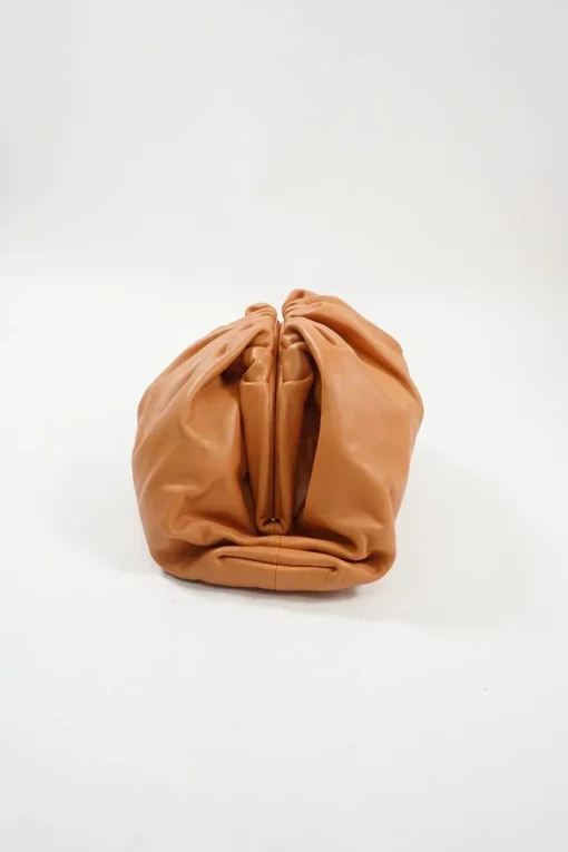 Brown Lambskin 'The Pouch' Clutch Bag