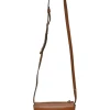 Brown leather Anna half-moon convertible shoulder bag
