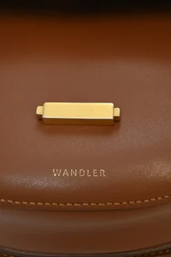 Brown leather Anna half-moon convertible shoulder bag