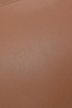 Brown leather DotCom two-way satchel with detachable shoulder strap