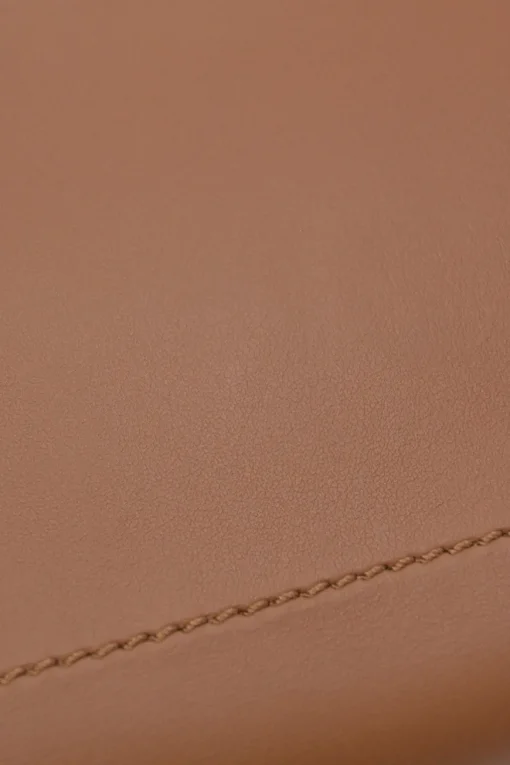 Brown leather DotCom two-way satchel with detachable shoulder strap