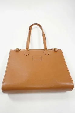 Brown Leather Kaba Tote Bag 40