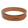 Brown leather Lecce knotted belt
