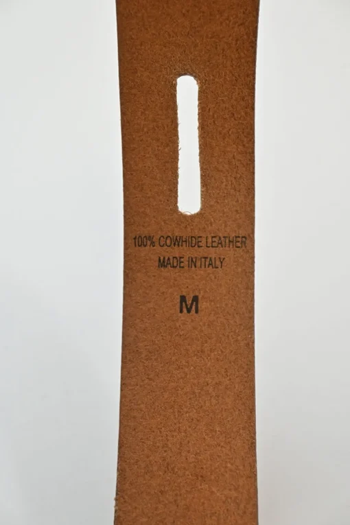 Brown leather Lecce knotted belt