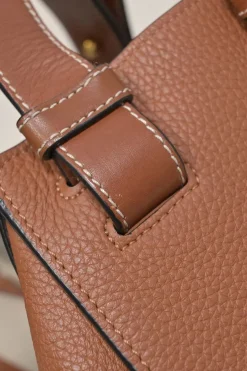 Brown leather medium Hammock bag