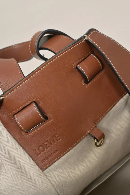 Brown leather medium Hammock bag