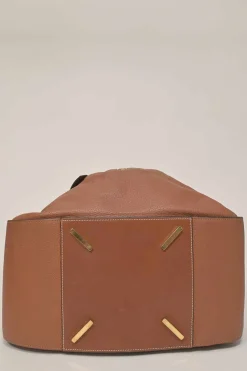 Brown leather medium Hammock bag