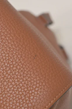 Brown leather medium Hammock bag