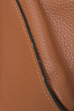 Brown leather medium Hammock bag