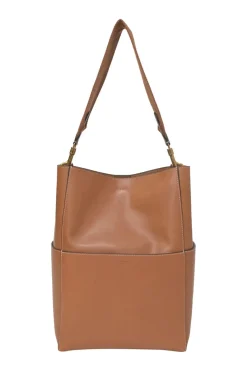 Brown leather Seau Sangle shoulder bag