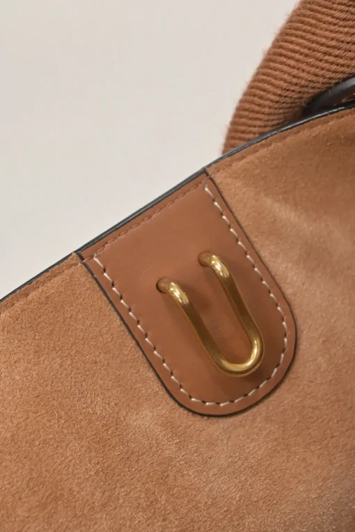 Brown leather Seau Sangle shoulder bag