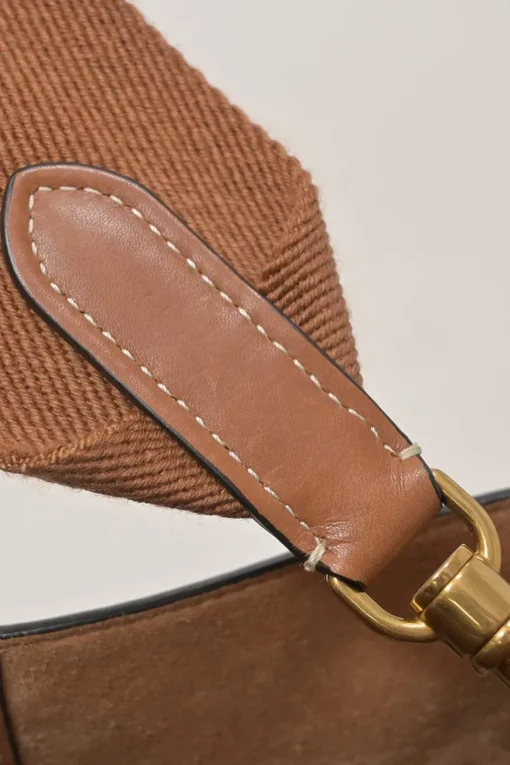 Brown leather Seau Sangle shoulder bag