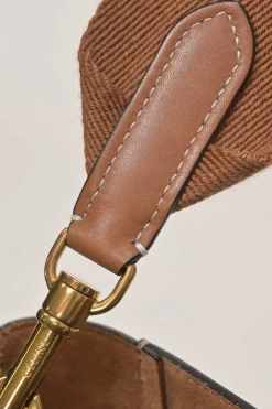 Brown leather Seau Sangle shoulder bag