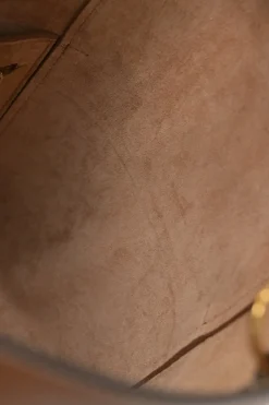 Brown leather Seau Sangle shoulder bag
