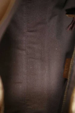 Brown leather-trimmed GG canvas Nailhead Jackie shoulder bag