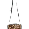 Brown Leopard Print Pony Hair envelop flap Crossbody bag