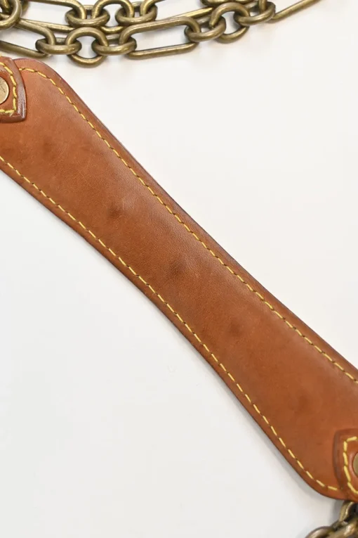 Brown monogram velvet Trompe L'œil pochette shoulder bag