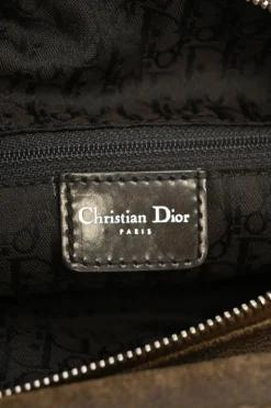 Brown mouton leather East West Flight shoulder bag with silver-tone metallic hardware