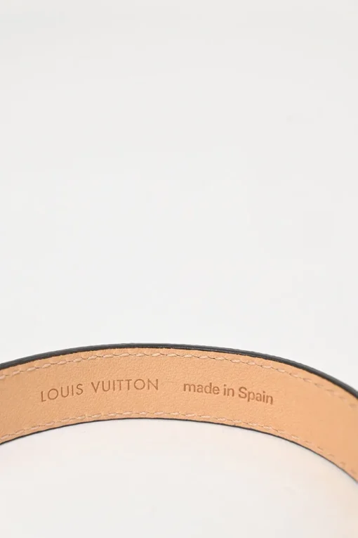 Brown Nano Monogram bracelet with gold-tone metal clasp