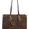 Brown OnTheGo MM Monogram Canvas Shoulder Bag