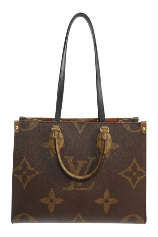 Brown OnTheGo MM Monogram Canvas Shoulder Bag