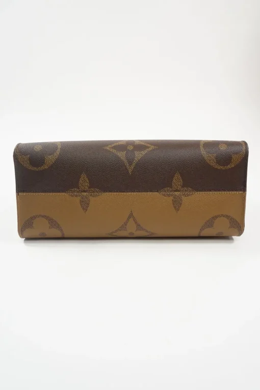 Brown OnTheGo MM Monogram Canvas Shoulder Bag