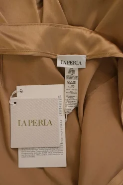 Brown silk-blend satin pull-on low-rise straight-leg lounge trousers