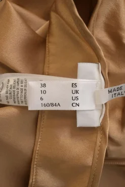 Brown silk-blend satin pull-on low-rise straight-leg lounge trousers