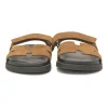 Brown suede and leather anatomic Chypre sandals