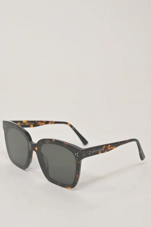 Brown tortoiseshell acetate and tinted polycarbonate Dreamer 17 oversized square shape sunglasses